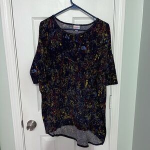LuLaRoe Multicolor Abstract Women's Top